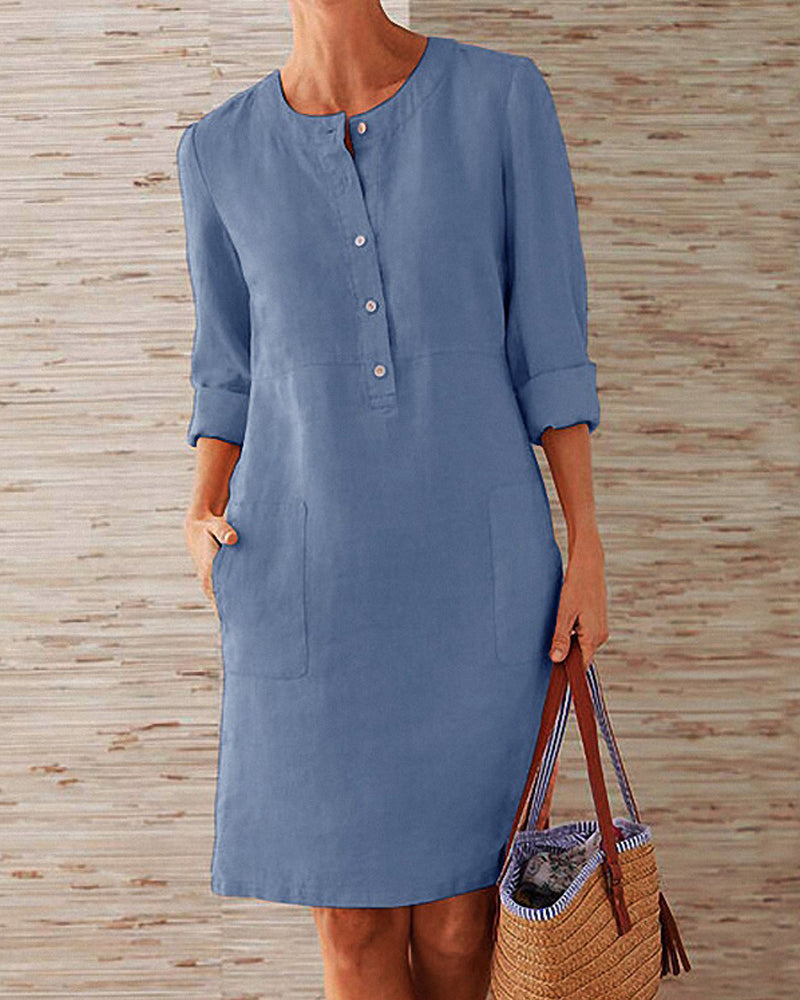 Daphne™ Elegant Plain Dress