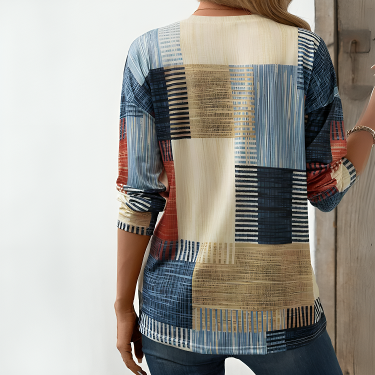 Vanessa™ Colourful Patchwork T-shirt
