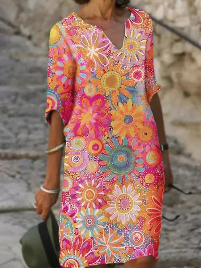 Kenzie™ Colorful Floral Dress
