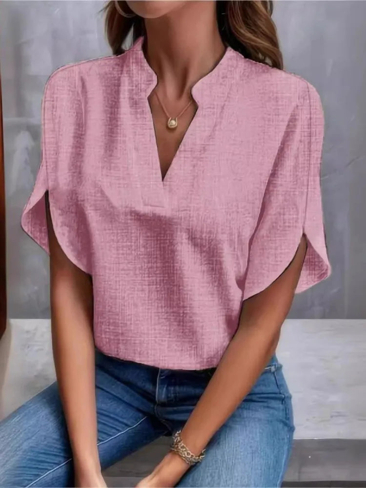 Layla™ Classic V-Neck Blouse