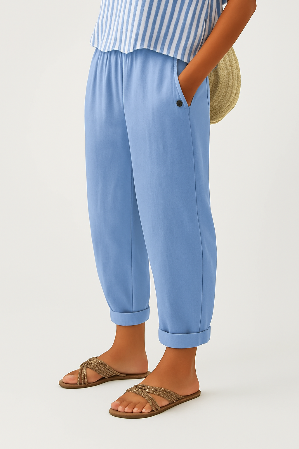 Romina™ - Timeless Linen-Cotton Trousers