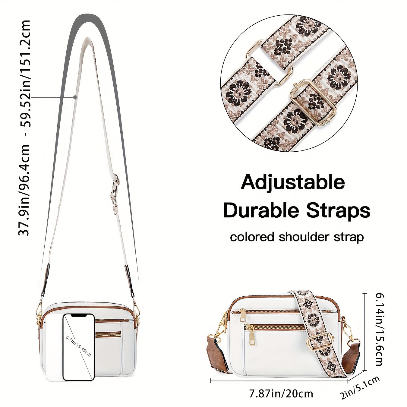 Lucia™ Vegan Crossbody Bag