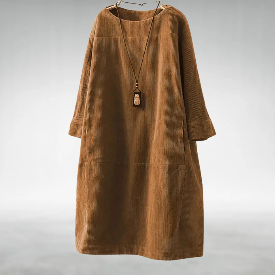 Anika™ Relaxed Corduroy Midi Dress