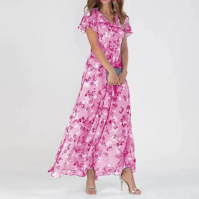 Grace™ Glamorous Floral Wrap Dress