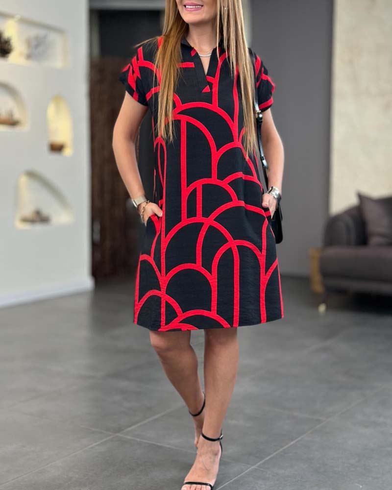 Maeve™  Geometric Polo Dress