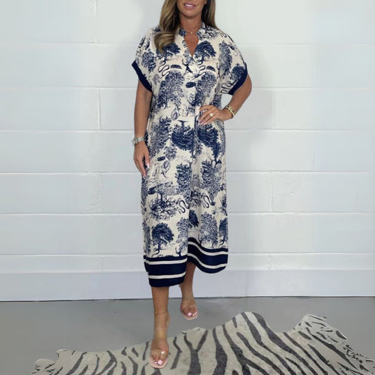 Cia™ Printed Midi Dress