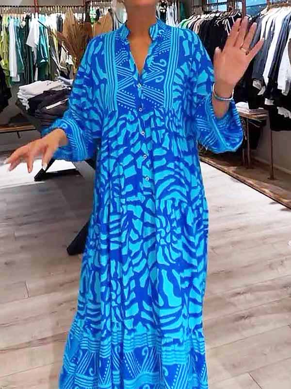 Jacinda™ Printed V-neck Dress