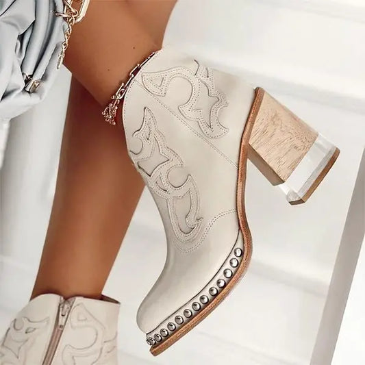 Sue™  Norwich Embroidered Leather Boots