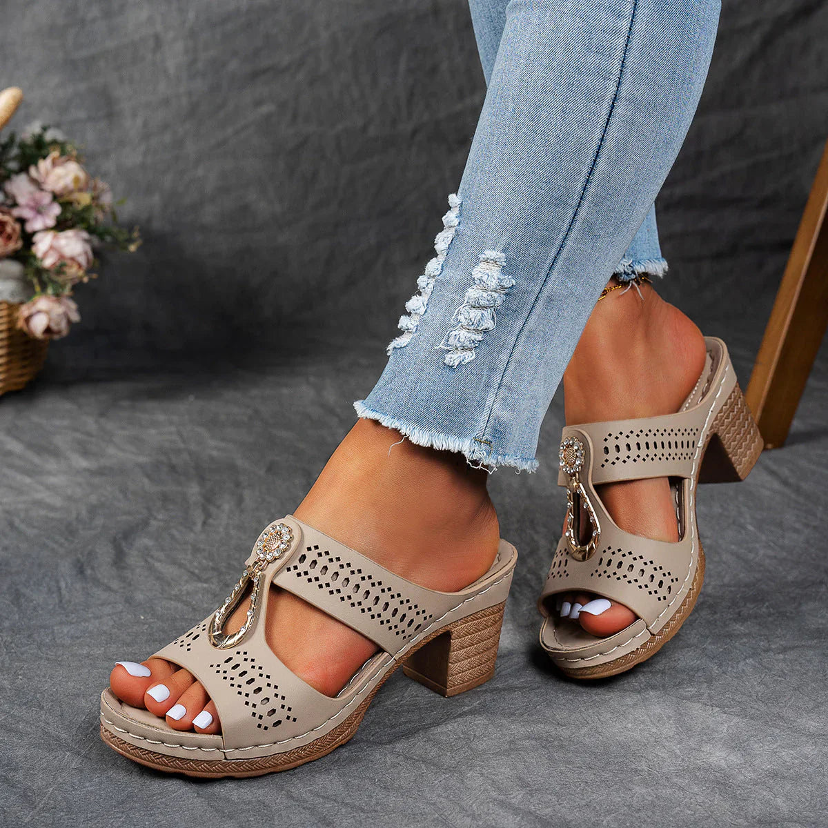 Zariah™ Orthopedic Heel Sandals