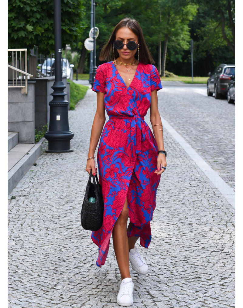 Flossie™ Chic Waist-Defining Dress