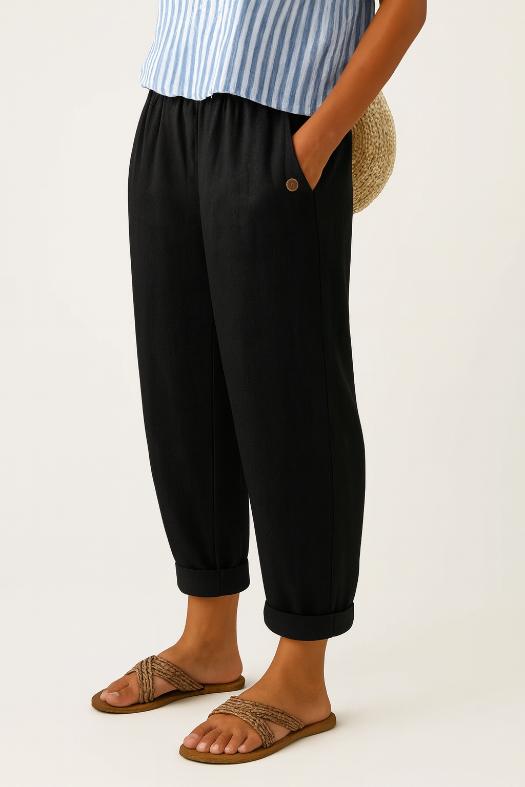 Romina™ - Timeless Linen-Cotton Trousers