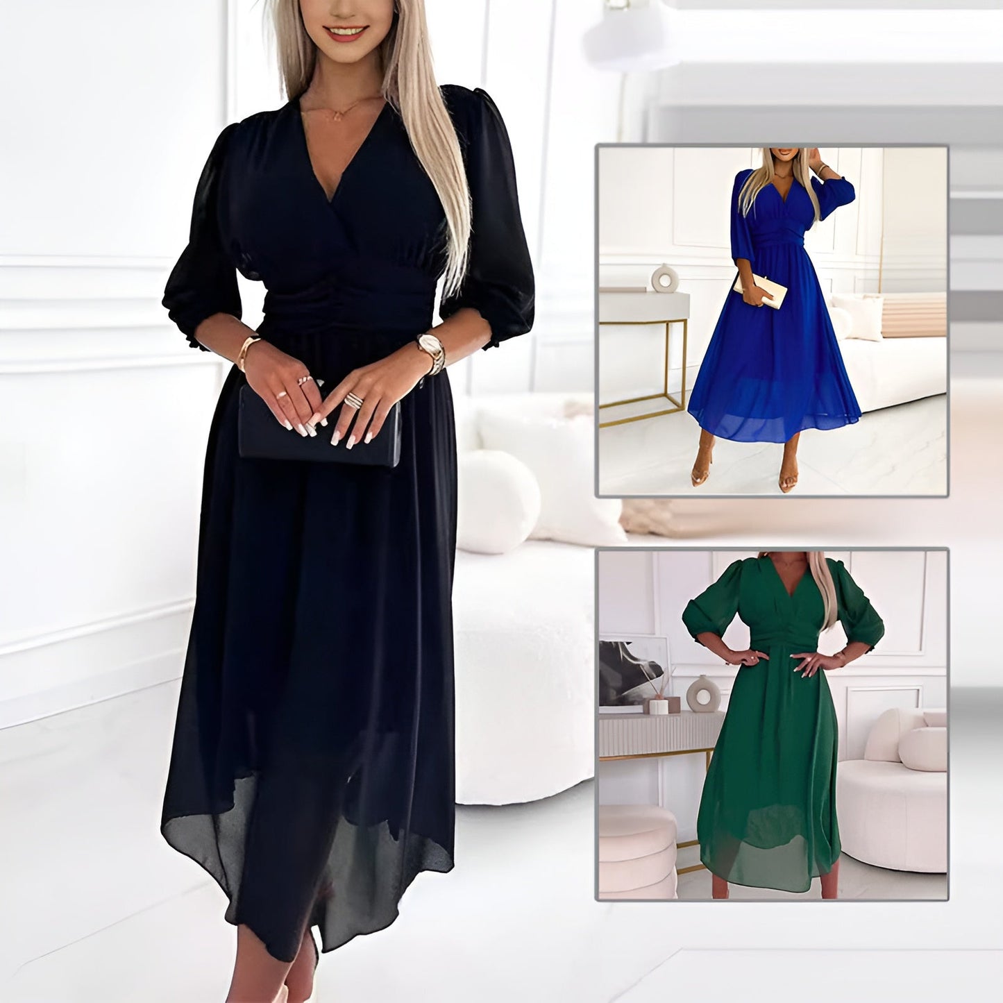 Abigail™ Light Silk Chiffon Dress