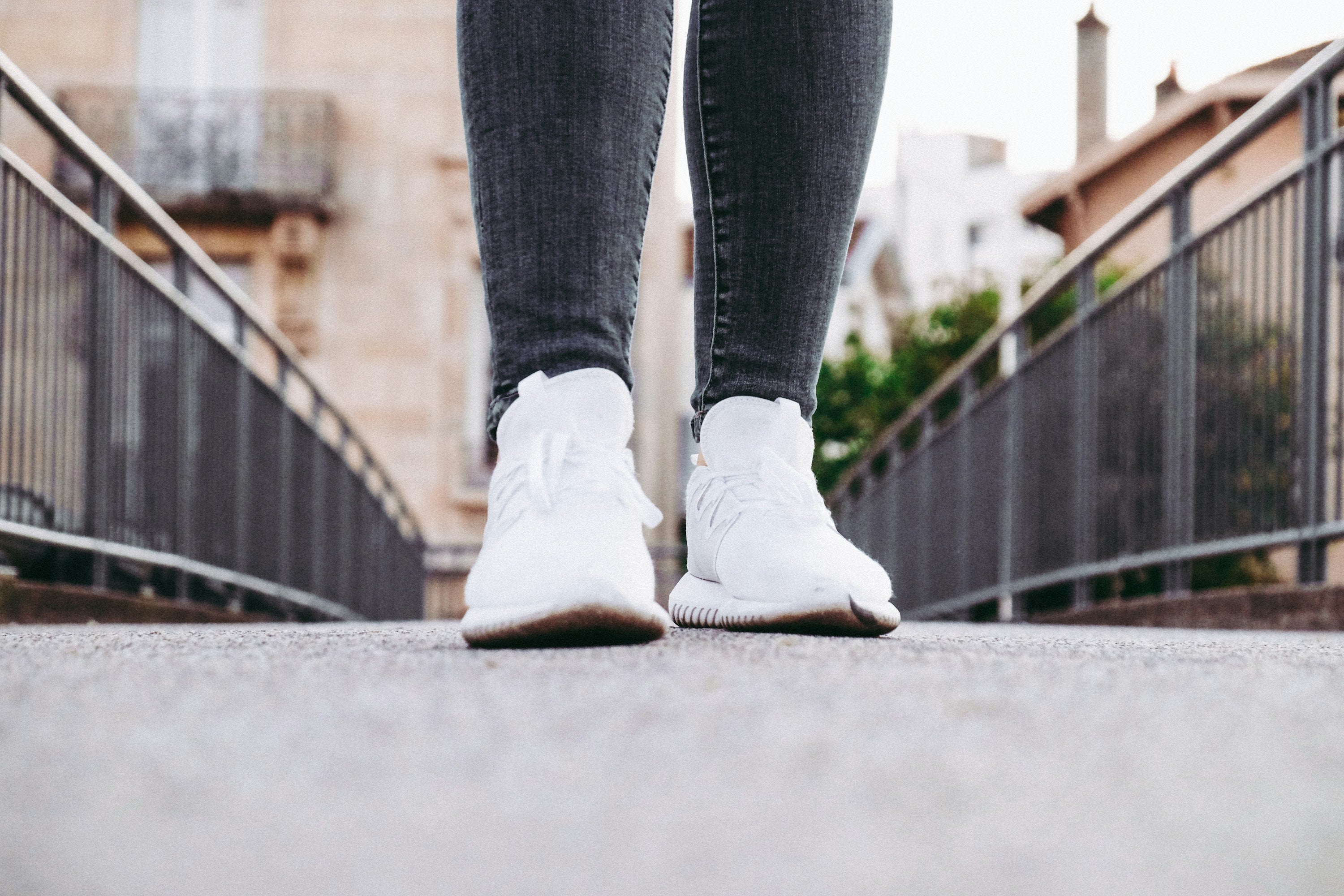 Walking in Marlow & Grey trainers