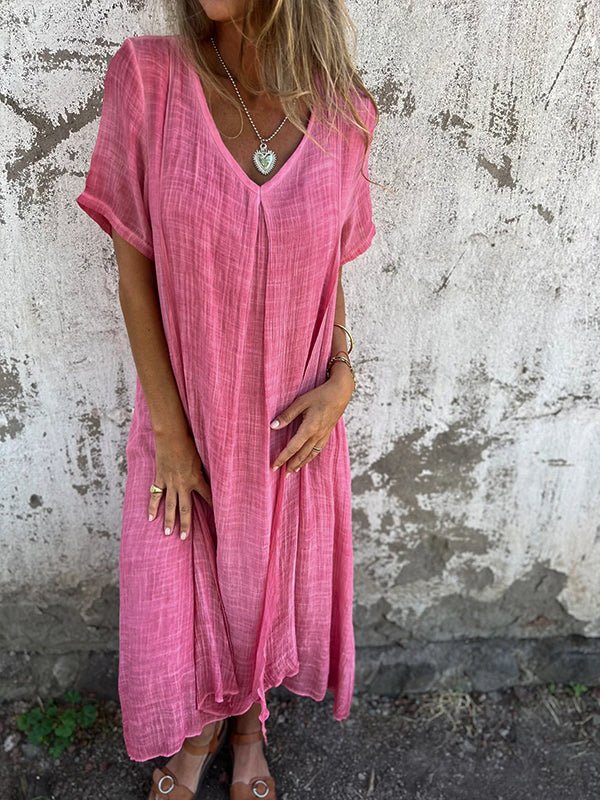 Enola™  Chic V-Neck Dress